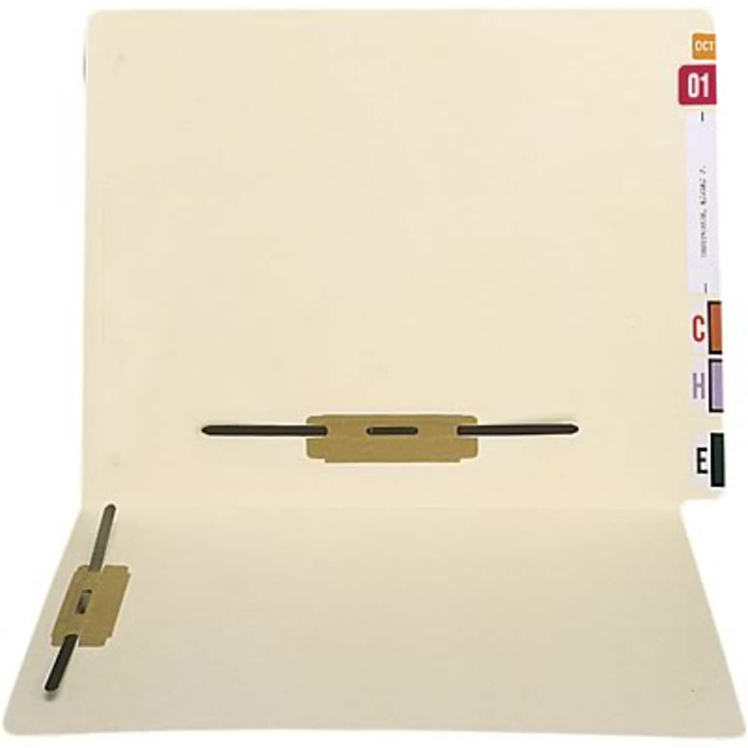 Medical Arts Press® Extended End-Tab Folders with 2 Fasteners; Fastener Positions 3 & 5, 11 Pt.