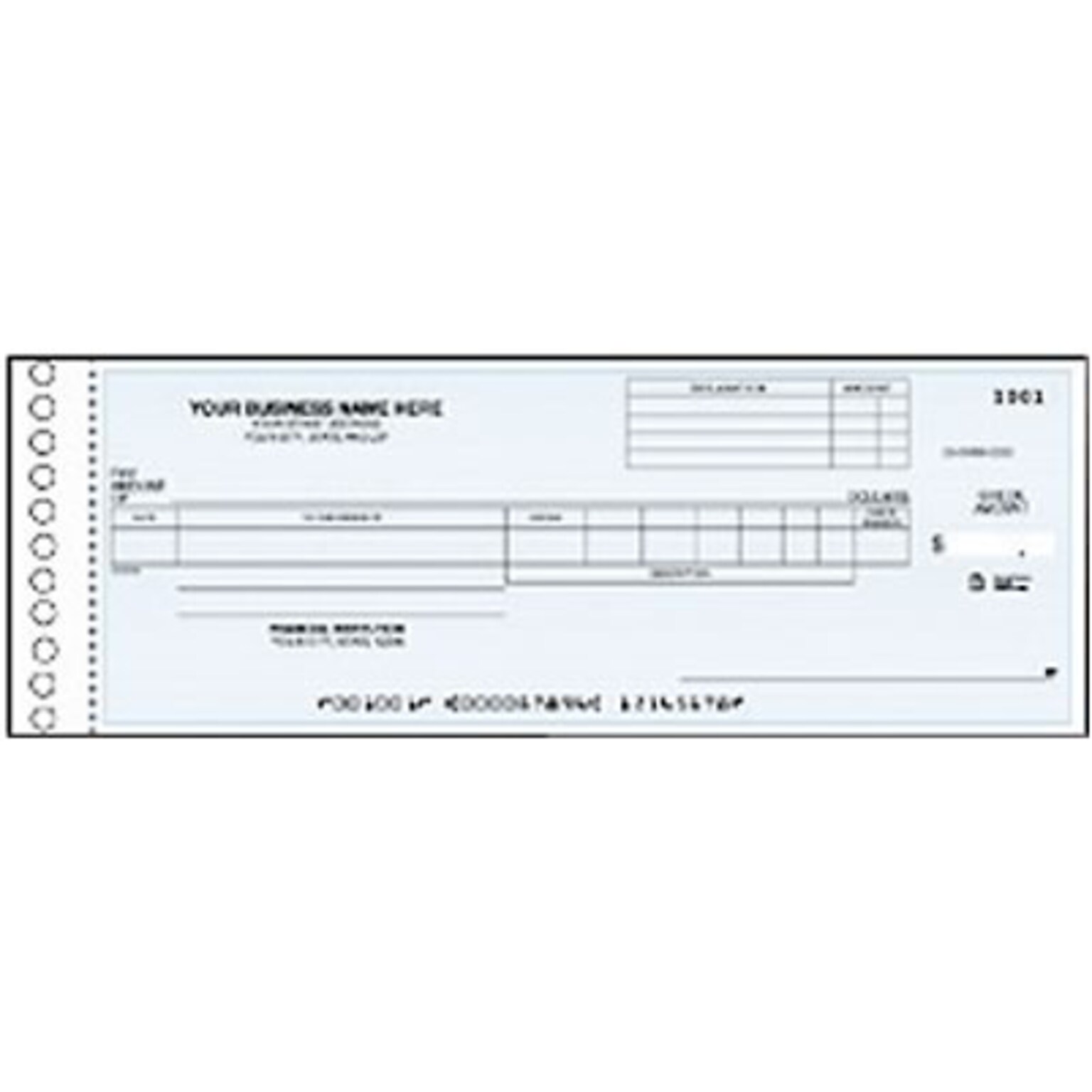 Delforms® One-Write Payroll General Expense Check Refills; 250 with Duplicates