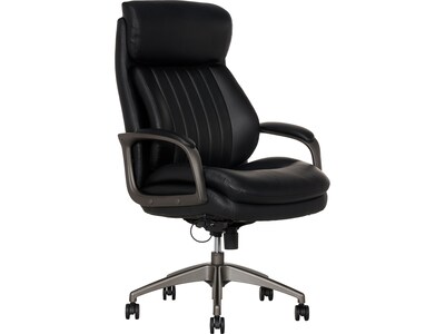 La-Z-Boy Nova Ergonomic Polyurethane Swivel Executive Chair, Black (52372-BLK)