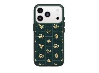 OtterBox Symmetry MagSafe Phone Case for Apple iPhone 17 Pro, Shock Absorbing, Golden Bloom (77-98898)