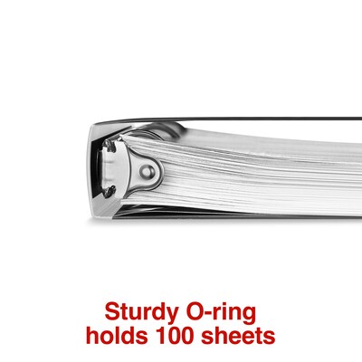 Staples Heavy Duty 1/2" 3-Ring Flexible Poly Binders, Black (ST62606)