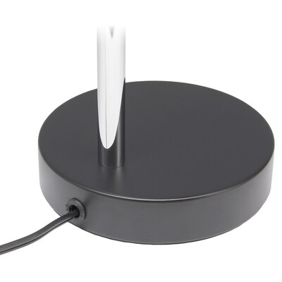 Simple Designs Sleek Essentials LED Desk Lamp, 15.28", Black (LD1075-BLK)