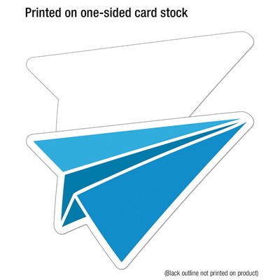 Carson Dellosa Education Happy Place Paper Airplanes Cut-Outs, 36/Pack, 3 Packs/Bundle (CD-120631-3)