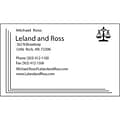 Custom 1-2 Color Business Cards, CLASSIC CREST® Natural White 80#, Flat Print, 1 Standard Ink, 2-Sid