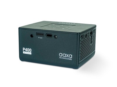 AAXA P400 Portable LCOS Short-Throw Mini Projector, Space Gray (KP400-01)