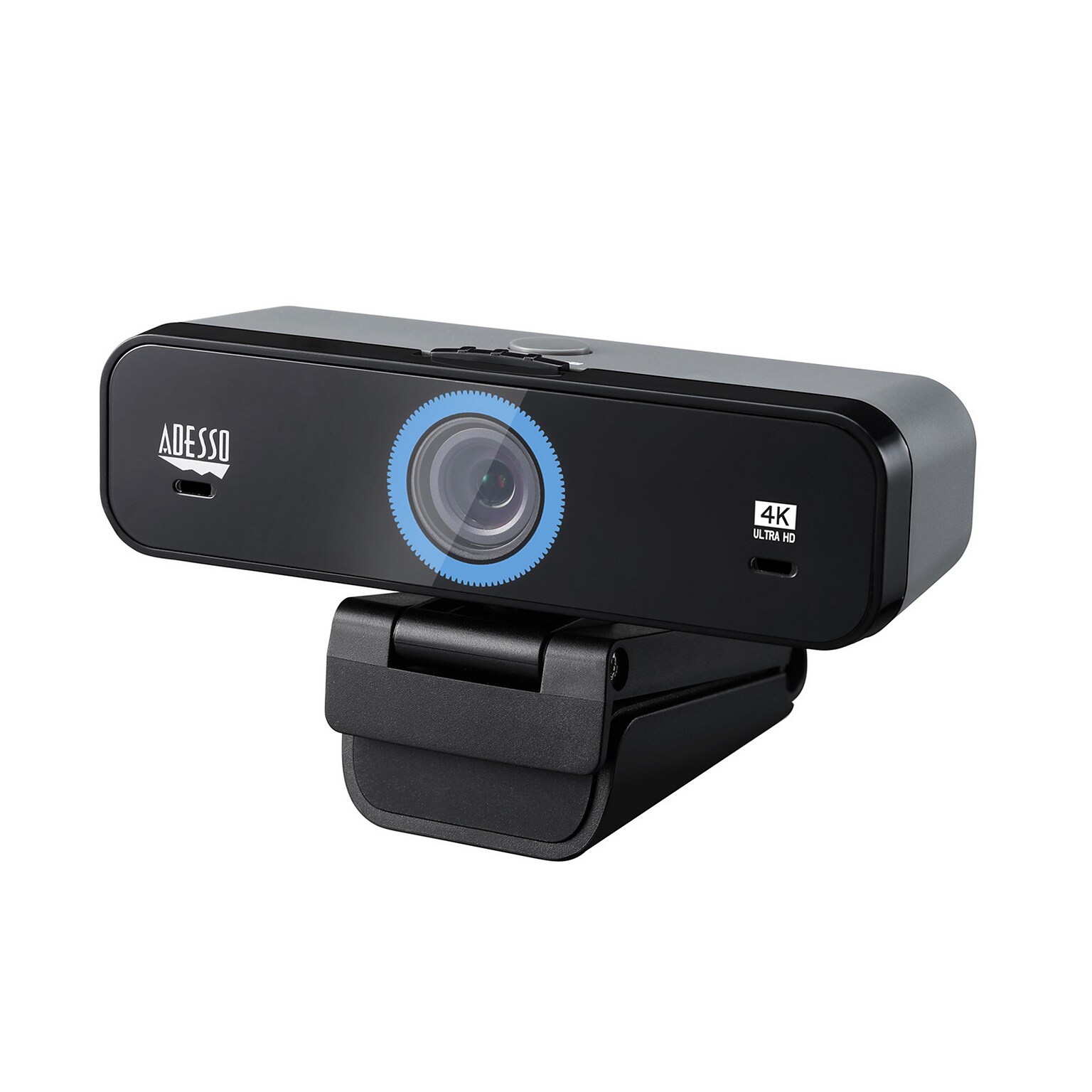 Adesso CyberTrack K4 4K Ultra HD Webcam, 8 Megapixels, Black