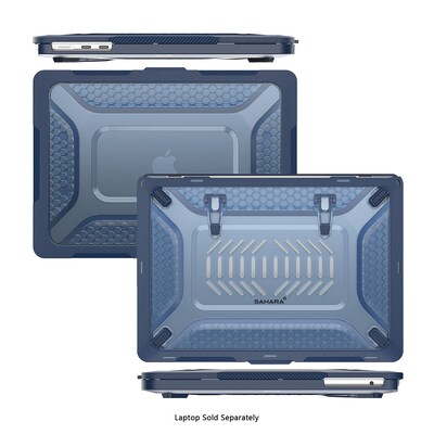 SaharaCase Raider Ultra-Duty Series Laptop Case with Stand for MacBook Pro 16-Inch (2021–2025, M1–M5), Midnight Blue (LT00065)