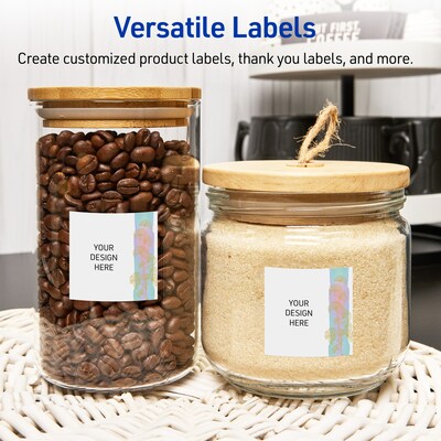 Avery Laser/Inkjet Square Multipurpose Labels, 3" x 3", White, 60/Pack (S00-EVR)