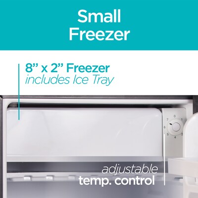 Black & Decker Adjustable Shelves Refrigerators w/Freezer, 2.5 Cu. Ft., Black (BCRK25B)