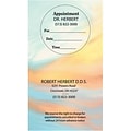 Medical Arts Press® Dual-Imprint Peel-Off Sticker Appointment Cards; Pastel Colors