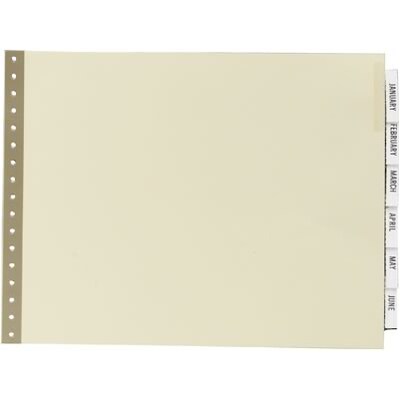 Quill Brand® Data Binder Indexes- Dividers; 8-1/2Wx11L, Unburst