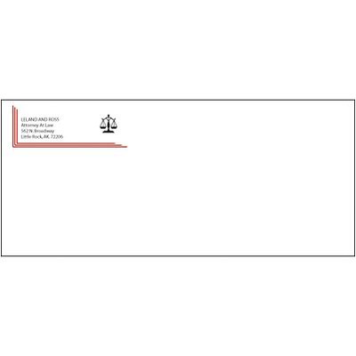 #10 Classic® Linen Envelope; 2-Color, Grey