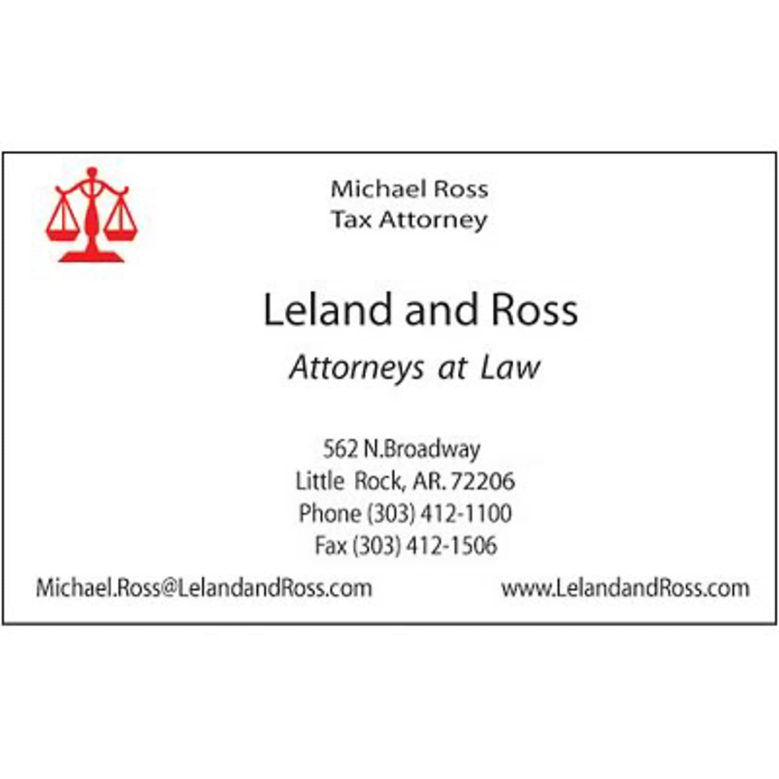 Custom 1-2 Color Business Cards, CLASSIC® Laid Solar White 80#, Raised Print, 2 Standard Inks, 1-Sided, 250/PK
