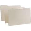 Quill Brand® Premium File Folders, Assorted Tabs, 1/3-Cut, Legal Size, Manila, 250/Box (764137)