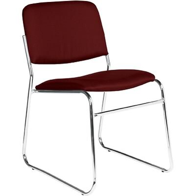 Global® Key Armless Nesting Chair; Burgundy