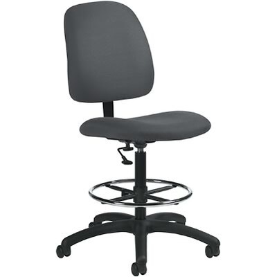 Global® Goal Armless Drafting Task Chair; Grey
