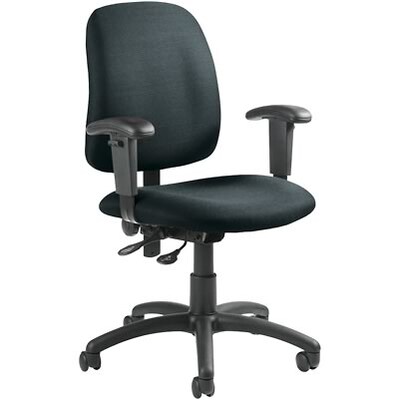 Global® Goal Low-Back Operator Chair with Arms; Grey