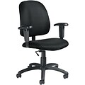 Global® Goal Low-Back Task Chair with Arms; Black