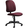 Global® Goal Low-Back Task Chair without Arms; Burgundy