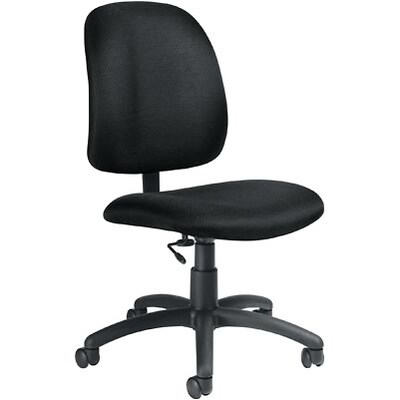 Global® Goal Low-Back Task Chair without Arms; Black