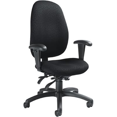 Global® Malaga High-back Manager Chair; Black
