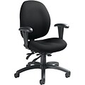 Global® Malaga Low-back Manager Chair; Black