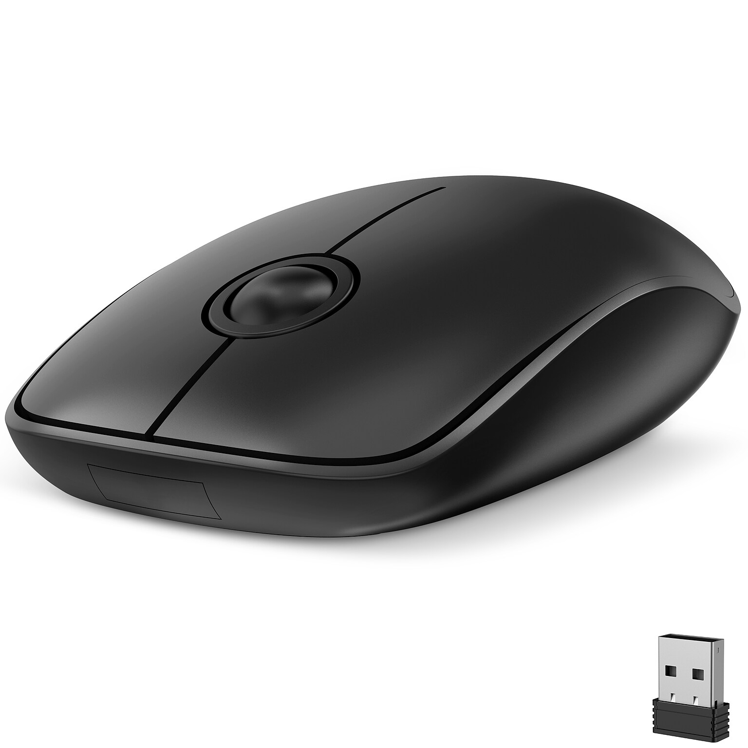 Delton S15 Wireless Ambidextrous Optical Mouse, Black (DMS15-WB)
