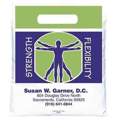 Medical Arts Press® Chiropractic Personalized Small 2-Color Supply Bags; Strength/Flexibility