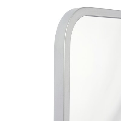 Flash Furniture Jada Decorative Wall Mirror, 24" x 36" Matte Silver (HMHD22M199YBNSV)