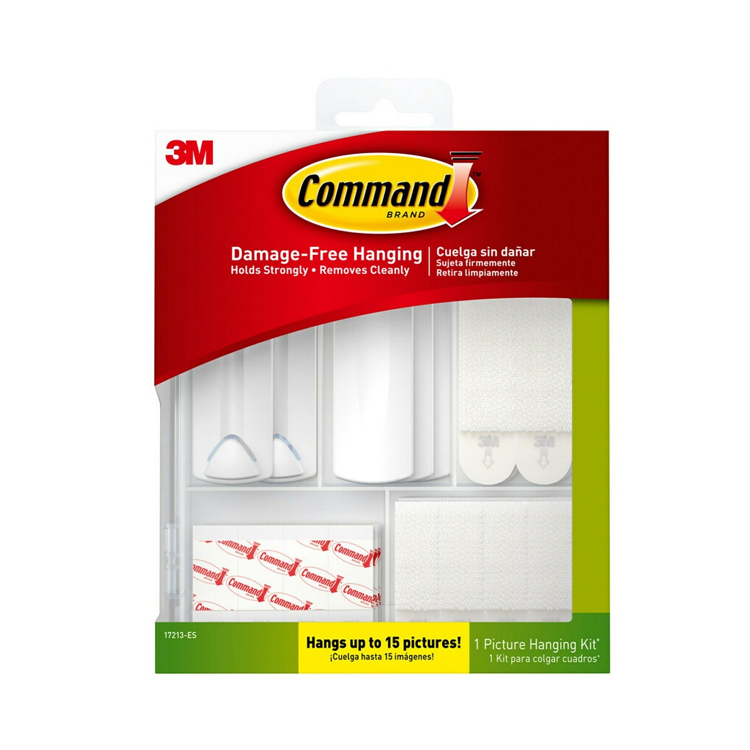 Command Hanging Assortment Kit, White/Clear, 50/Pack (17213-ES)