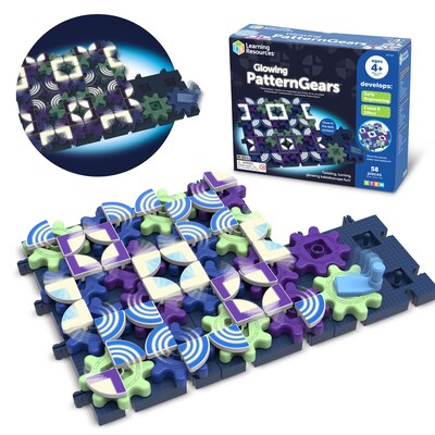 Learning Resources Gears! Gears! Gears! Spinning PatternGears, 101 Pieces/Set (LER9326)