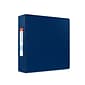Staples Heavy Duty 3" 3-Ring Non-View Binder, D-Ring, Blue (ST56275-CC)