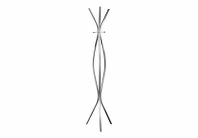 Monarch Specialties Inc. Coat Tree, Silver, Metal (I 2015)