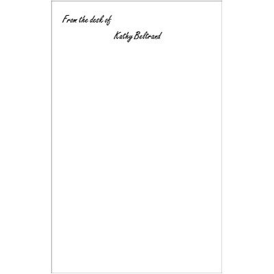 Custom Printed Medical Arts Press® Memo Pads; From the desk of