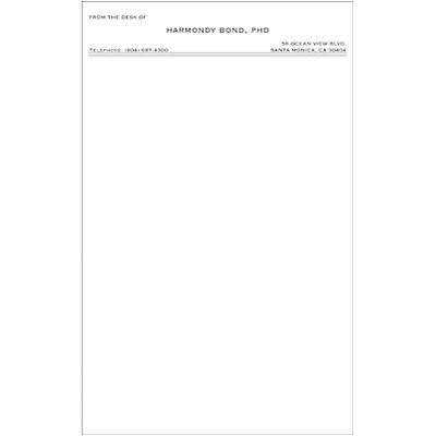 Custom Printed Medical Arts Press® Memo Pads; From The Office Of, Up To 4-Line Imprint, Bk Ink