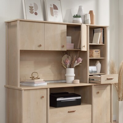 Sauder Whitaker Point 67"W Desktop Hutch, Natural Maple (429371)