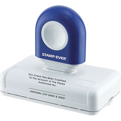 Premium Pre-Inked 1-3/4x3-1/4 Extra Large Message Stamp, Up to 11 Lines