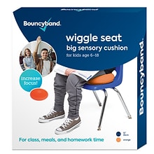 Bouncy Bands Big Sensory Wiggle Seat, Orange (BBAWS33OR)