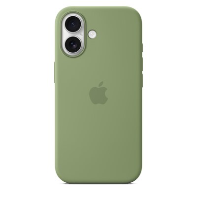 Apple Silicone MagSafe Phone Case for iPhone 17, Light Moss (MGEX4ZM/A)