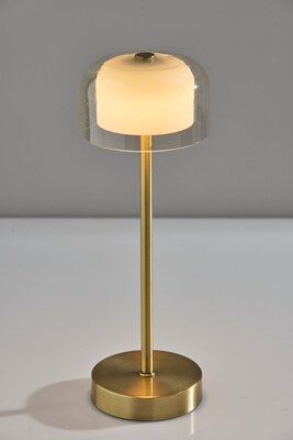 Adesso Benji LED Table Lamp, Antique Brass (3079-21)