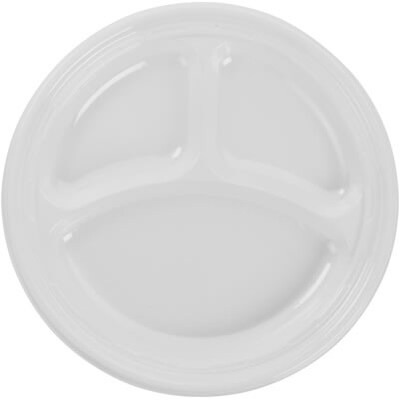 Dart® Impact Plastic Dinnerware Plates; 9, White, 500/Case