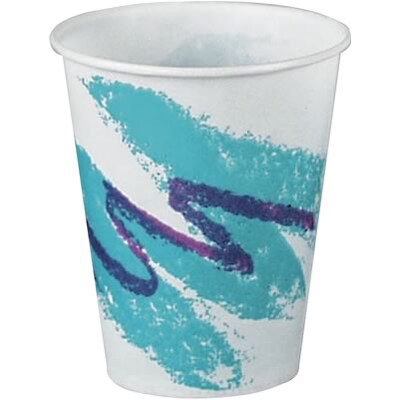 Solo® Jazz® Wax-Coated Paper Cold Cups; 16oz., 1000/Case