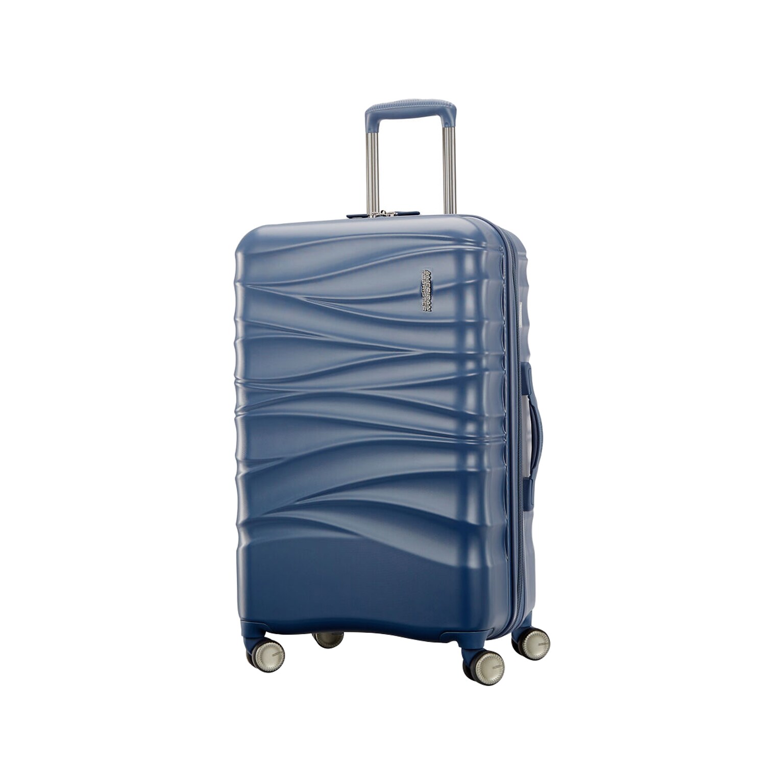 American Tourister Cascade 26.75 Hardside Suitcase, 4-Wheeled Spinner, Slate Blue (143245-E264)