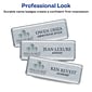 Avery The Mighty Badge Laser Reusable  Magnetic Name Badge System, 1" x 3", Silver, 120 Inserts, 50/Pack (71208)