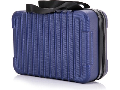 DUKAP Tour 11.5" Plastic Toiletry Bag, Water Resistant, Blue (DKTOU00XS-BLU)