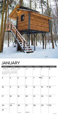 2027 Willow Creek Treehouses 12" x 12" Monthly Wall Calendar, Assorted Colors (62661)