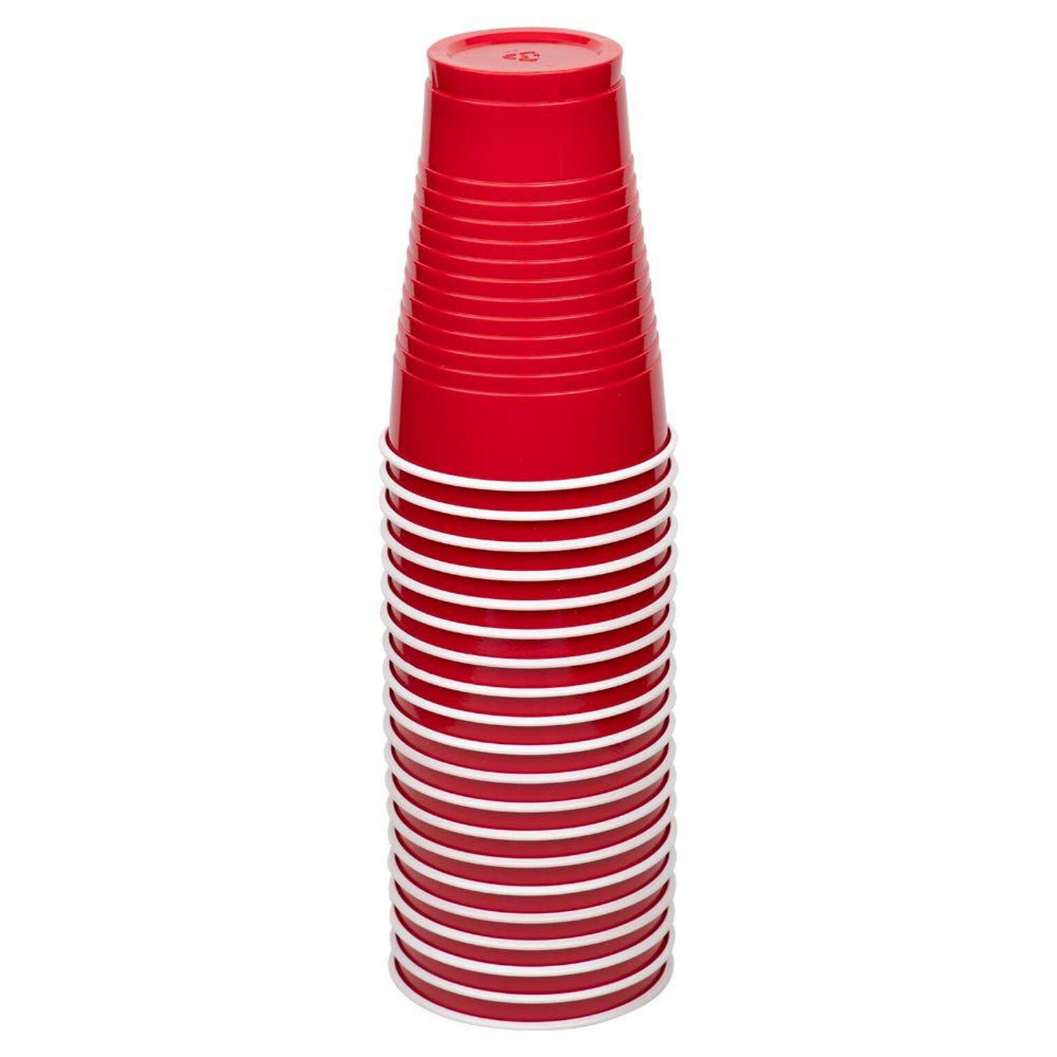 JAM Paper Plastic Party Cups, 12 oz, Red, 20/Pack (2255520700)