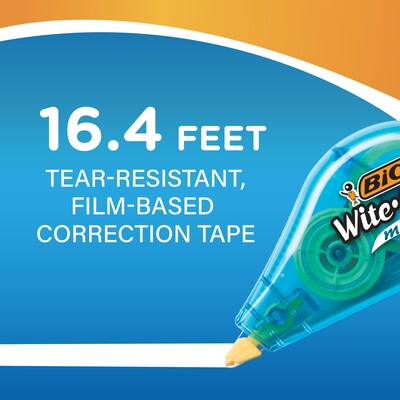 BIC Wite-Out Mini Correction Tape, White, 3/Pack (WOTMP31-WHI)