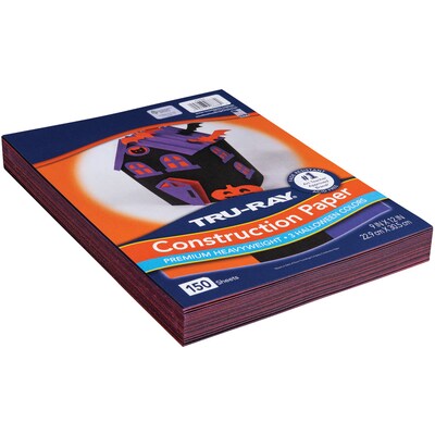 Tru-Ray Halloween 9" x 12" Construction Paper, Assorted Colors, 150 Sheets/Pack (PAC6688)