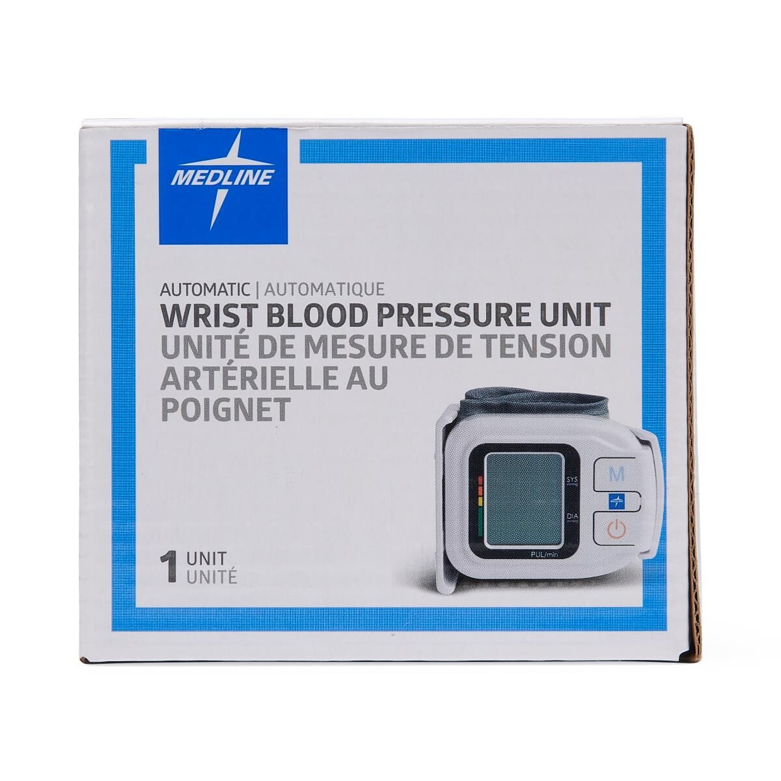 Medline Plus Digital Wrist Blood Pressure Monitor, 1/Box, White  (MDS3003)